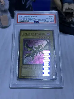 CURSE OF DRAGON 2002 YUGIOH! LEGEND OF BLUE EYES #LOB-066 PSA 10 ENGLISH - Image 3