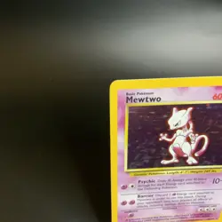 Mewtwo 010/102 Base Set Holo Unlimited Rare Card LP Vintage Pokemon Card - Image 2