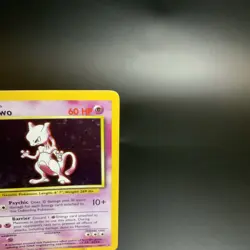 Mewtwo 010/102 Base Set Holo Unlimited Rare Card LP Vintage Pokemon Card - Image 3