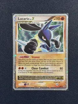 Lucario LV.X DP12 Holo Diamond and Pearl Promo Card LP Condition - Image 1