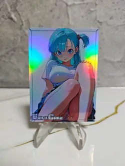 Bulma DBZ Trading Card Waifu Goddess Story Anime Girl holo Karte Manga Full Art - Image 1