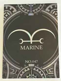 PORTGAS D ACE WANTED Marine No.047 Holographic One Piece Anime Collectible Card - Image 2