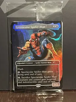 Magic the Gathering Spectacular Spider-Man Card Only, Marvel Legends - Image 1