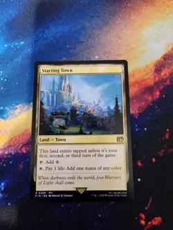 Magic the Gathering Final Fantasy Starting Town Rare Land Card - Image 1