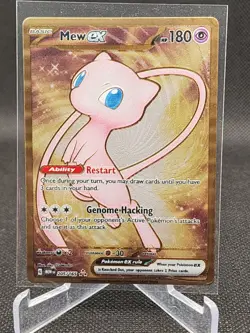 Pokemon Mew Ex Metal Card 205/165 Sv: Scarlet & Violet 151 UPC - Image 1