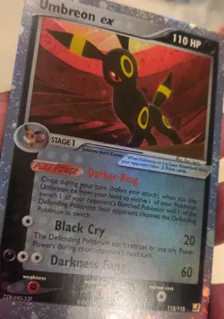 "Custom-Made"High Quality,Umbreon Ex Unseen Forces"Display-card" - Image 4