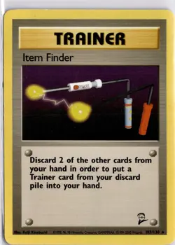 Pokemon Item Finder Base Set 2 103/130 Rare WOTC Trading Card TCG - Image 1