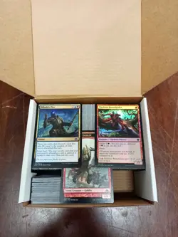 MTG: Bulk commons and uncommons- Mono Red with multicolored cards- with repeats - Image 1