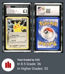 Pikachu δ 035 Holo Black Star Promos | 2006 English CGC 8.5 Pokemon Card - Image 3
