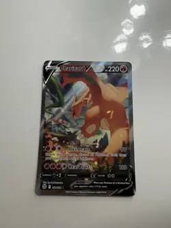 Charizard V Pokemon Card, Near Mint Condition - Image 1