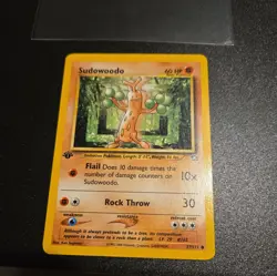Sudowoodo 77/111 1st Edition Neo Genesis Pokemon Card LP - Image 1