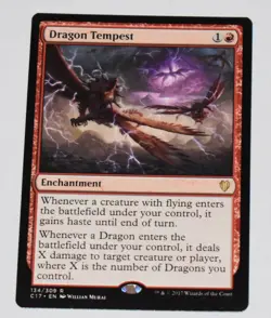 DRAGON TEMPEST Red Rare Enchantment COMMANDER 2017 MTG Card - Image 1