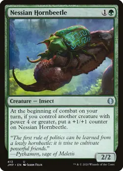 1x Nessian Hornbeetle JMP NM x1 Mtg Magic the Gathering Changie - Image 1