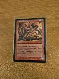 MAGIC THE GATHERING MERCADIAN MASQUES CAVERN CRAWLER LIGHTLY PLAYED - Image 1