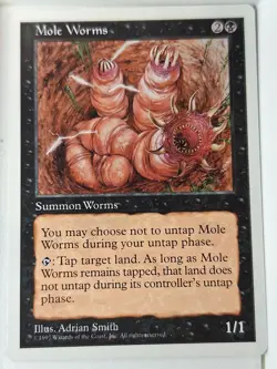 Mole Worms - 5th Edition Core Set - Magic the Gathering MTG Nice! - Image 1