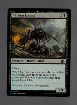 2022 MTG MAGIC THE GATHERING THE BROTHERS' WAR FOIL CARRION LOCUST - Image 1