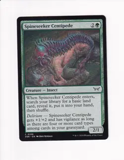 MAGIC THE GATHERING MTG DUSKMOURN SPINESEEKER CENTIPEDE (#2) - Image 1
