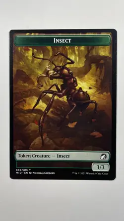MTG Innistrad Midnight Hunt Insect 009 Token Magic the Gathering - Image 1