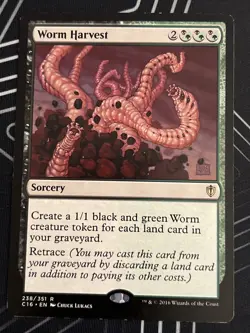1x Worm Harvest (238) Commander 2016 LP MTG Magic the Gathering x1 MKE - Image 1
