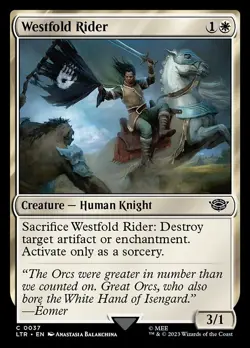 1x Westfold Rider - Foil NM Eng MTG - LOTR: Tales of Middle Earth - Image 1