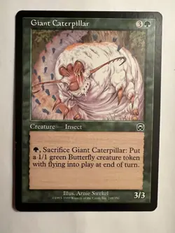Giant Caterpillar Mercadian Masques #249/350 Magic The Gathering 1999 MTG NM - Image 1