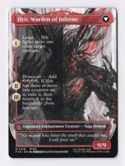 Clive, Ifrit's Dominant (Borderless) 0318 (M) MTG Final Fantasy (FIN) (EN) - Image 2