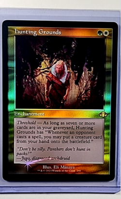 MTG Magic The Gathering DMR Dominaria Remastered Retro Foil #359 Hunting Grounds - Image 1