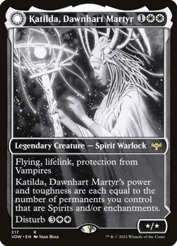 Katilda, Dawnhart Martyr Showcase Foil - Innistrad: Crimson Vow MTG-NM - Image 1