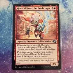 General Kreat, the Boltbringer (REGULAR) x1 - MTG Foundations Jumpstart J25 #48 - Image 1