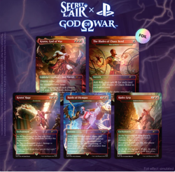 SECRET LAIR x PLAYSTATION God of War: Greek Foil Edition - PRESALE - NEW - Image 1