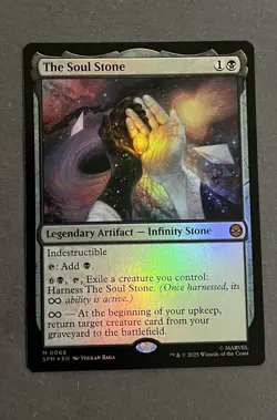 MTG The Soul Stone Mythic Artifact 0066 Magic the Gathering Spider-Man NM/M Foil - Image 1