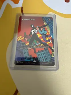 MTG Winds Of Change - 0030 (Borderless) NON FOIL Spider Man MYTHIC - Image 1