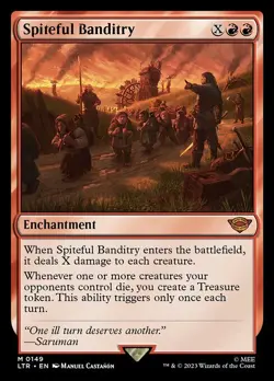 1x Spiteful Banditry NM Eng MTG - LOTR: Tales of Middle Earth - Image 1