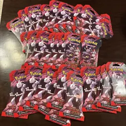 Pokemon TCG Destined Rivals Sleeved Booster Packs 30 Packs Random Arts - Image 1