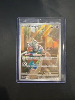 Mimikyu Promo SVP075 Paldean Fates ETB Full Art Pokemon Sealed Black Star - Image 1