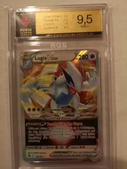 Pokemon Lugia VSTAR RGS 9,5 Silberne Sturmwinde DE 139/195 reduziert - Image 1