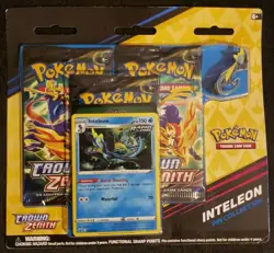 Pokemon TCG- 2023 Set of 3 CROWN ZENITH 3 Pack Blister Pin Collection Sealed New - Image 4