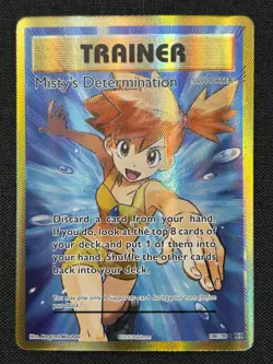 💦 2016 POKEMON XY EVOLUTIONS #108 MISTY'S DETERMINATION FULL ART TRAINER 💦 - Image 3