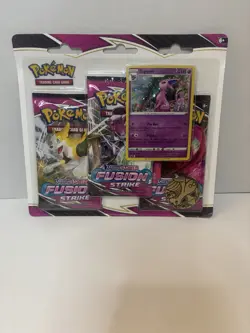 Pokemon TCG: Sword & Shield - Fusion Strike 3-Pack Blister (Espeon Promo). - Image 1