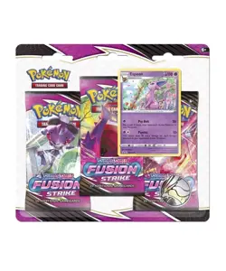 2021 Pokemon TCG Sword & Shield Fusion Strike 3-Pack Blister Espeon SEALED - Image 2