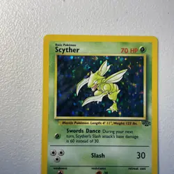 Pokemon TCG Scyther Jungle 10/64 Holo Unlimited Holo Rare - LP - Image 4