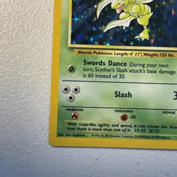 Pokemon TCG Scyther Jungle 10/64 Holo Unlimited Holo Rare - LP - Image 5