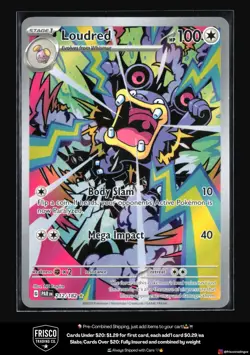 Loudred 212/182 Pokemon TCG SV04 Paradox Rift Illustration Rare NM - Image 1