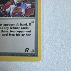 Rocket’s Sneak Attack 1st edition Team Rocket 72/82 WOTC vintage Pokemon - Image 5
