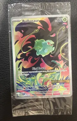 Pokemon Bulbasaur 133/132 English Mega Evolution Stamped Promo SEALED - Image 1
