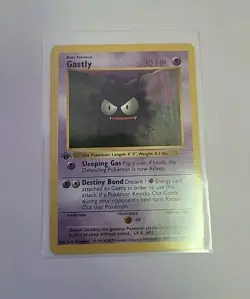 Pokemon TCG Gastly 50/102 1st Edition Base Set Shadowless - Image 1