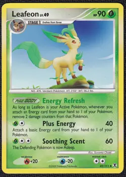 Pokemon Leafeon 45/111 Non-Holo Rare Platinum Rising Rivals - Image 1