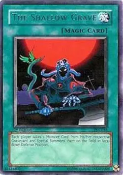 Moderately Played, English Yu Gi Oh The Shallow Grave - PSV-036 - Rare - 1st Edi - Image 1