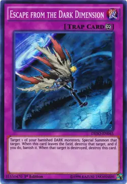 Escape from the Dark Dimension - DESO-EN045 - Super Rare - 1st Edition - Lightly - Image 1