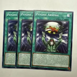 Psychic Arsenal x3 (playset) MP25-EN327 Common 1st ED NM Yugioh - Image 1